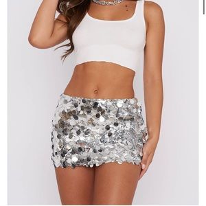 White Fox Disco Mini Skirt